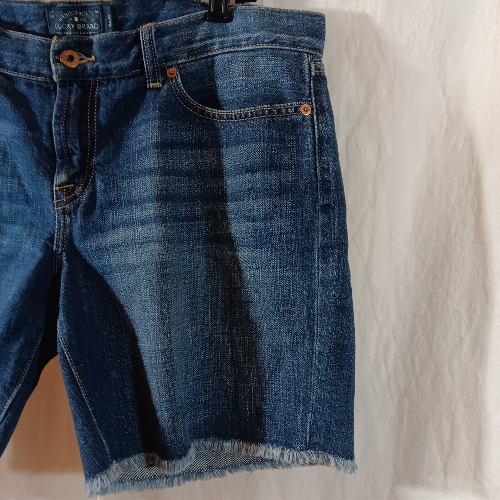 Lucky Brand Womens 10/30 Laguna Jean Shorts Blue Denim - Picture 2 of 8